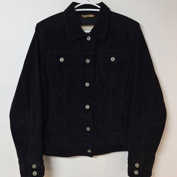 Columbia Black Corduroy Jacket - Picture 1 of 7